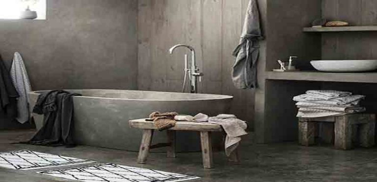 Μπάνιο με πατητή τσιμεντοκονία